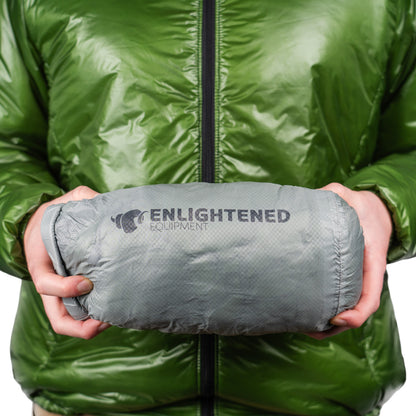 【ENLIGHTENED EQUIPMENT】エンライテンドイクイップメント Roll-Top Dry Stuff Sack ”Gray×Black”