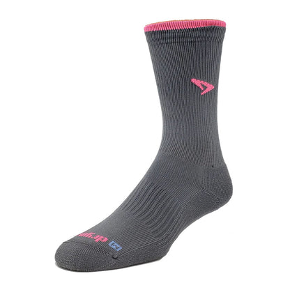 【drymax】ドライマックス Trail Running (Crew) "Dark Gray×Neon Pink" ※ネコポス可